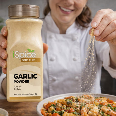 16 oz iSpice | Garlic Powder | | Bulk Size | Kosher | Rich Aroma (Garlic Powder)