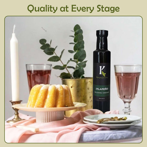 250 ml 8.5 oz Kasandrinos Jalapeno balsamic vinegar, Greek salad dressing, Aged balsamic vinegar Used to enhance salad