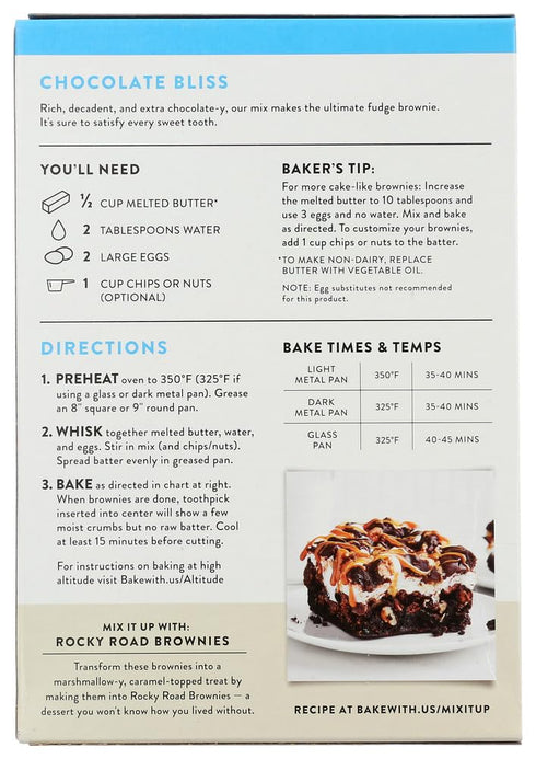 17 oz (2 Pack) King Arthur Flour Dedicated Gluten Free Brownie Mix