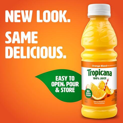 100% 3-flavor Pack,10 Oz (Pack 24) Tropicana Juice Classic Variety Fl