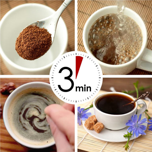 CHICORAYA - Coffee Alternative Beverage Blend - Chicory Root Powder - Instant Chicory Coffee Substitute - No Sugar