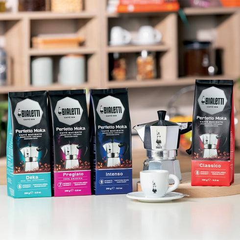Bialetti Perfetto Moka Café Moulu Intenso Dark Roast 250 g (Strong)