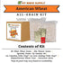 5 My Brew Supply American Wheat Brewing Kit | American Wheat & Pilsner Malt | Caramel Grain | Kent Goldings & Columbus