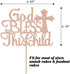 God Bless this Children Cake Topper, Rose Gold Glitter Baptism Cake Toppers for Christening, First Communion Baby Shower