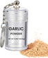 Generic Mini Garlic Powder Keychain Bottle Travel Spice Jar Small AS Container w/