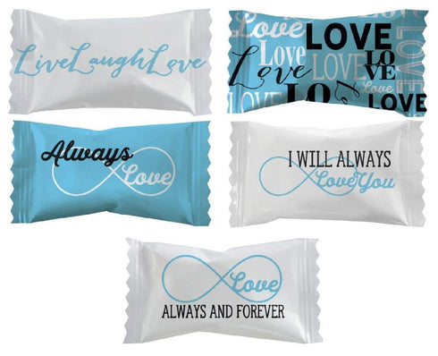 Party Sweets Always & Forever Buttermints by Hospitality Mints, Appx 300 mints,