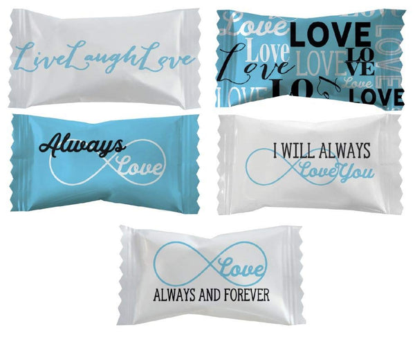 Party Sweets Always & Forever Buttermints by Hospitality Mints, Appx 300 mints,