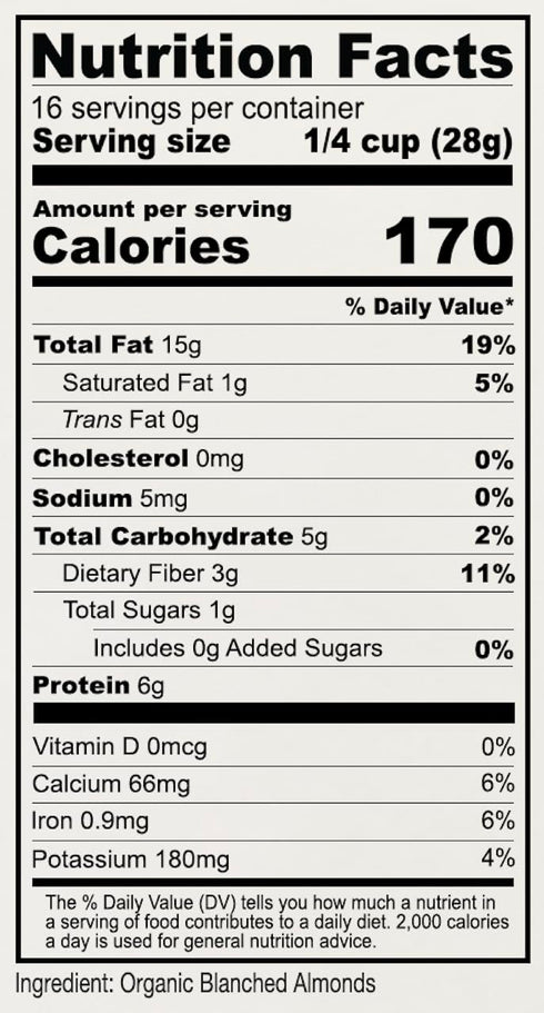 1 lb, Anthony's Organic Almond Flour, Blanched, Gluten Free, Non GMO, Keto Friendly, Extra Fine, Low Carb