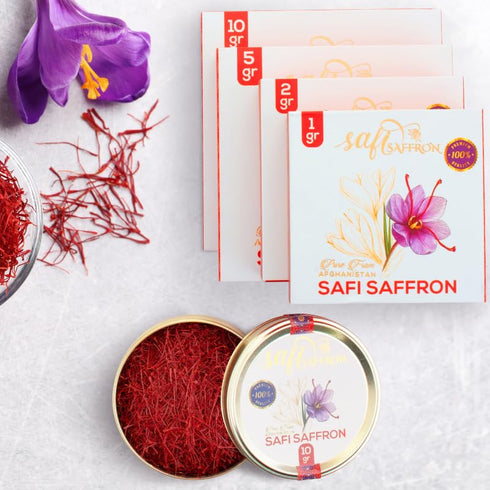 Safi Saffron 5 300 100% Premium Quality Saffron Threads Grams | Awarded among Types of Saffron | Pure & Grade A+ | All