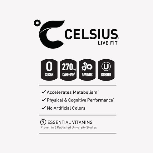 16 Oz (Pack 12) CELSIUS Essentials Sparkling Grape Slush, Sugar Free Performance Energy Drink, Can, Fl