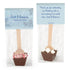 12ct Personalized Wedding Favors Hot Chocolate Spoons (12 Pack) Gourmet Milk Chocolate