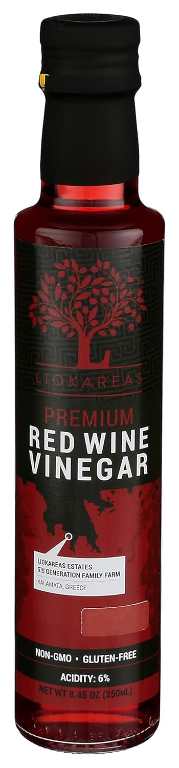 Greek Red Wine Vinegar - Organic - NonGMO - Gluten Free -