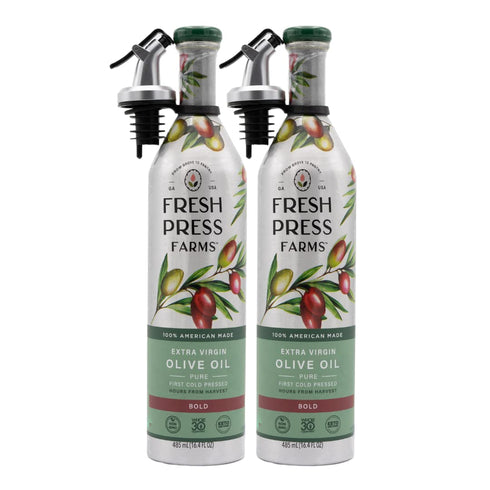 Fresh Press Farms Cold Pressed Bold Extra Virgin Olive Oil, 16.4 Fl
