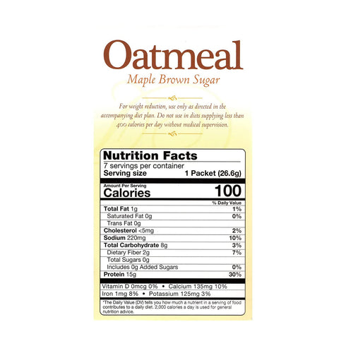 15g 7 FITWISE - High Protein Oatmeal, Protein, Low Carb, Low Calorie, Low Fat, Sugar Free, Keto Friendly, Ideal Protein