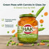 Hak 12.3oz 6 Pack Green Peas with Carrots in Glass Jar - Ready-to-Eat Mixed Vegetables with Sea Salt & Water - Canned
