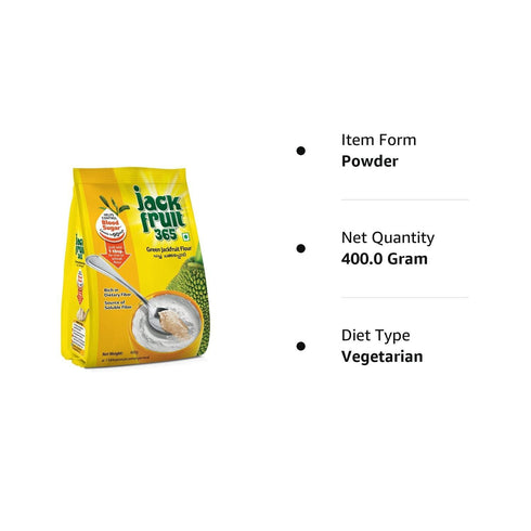 Generic 365 Level,14.10 400g (Pack 1) Jack Fruit Green Jackfruit Flour, Helps Control Sugar Ounce