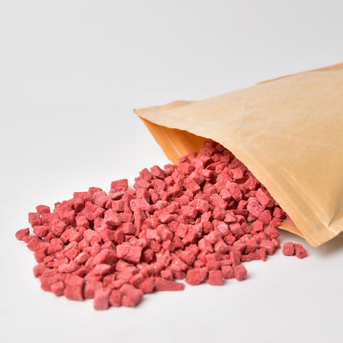 8.8 Oz/250g, 100% (8.8 oz) Premium Freeze Dried Strawberries Pieces Crispy Diced Strawberries Dried, Natural & No