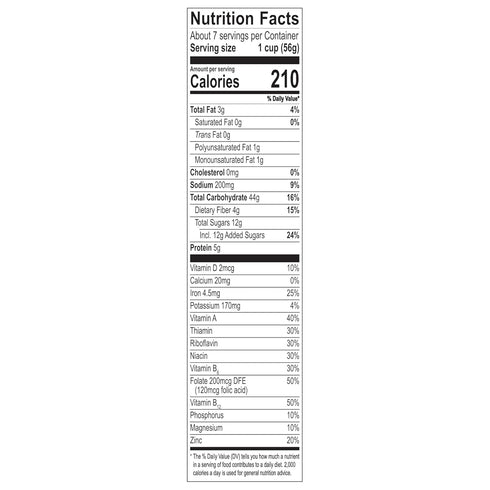Vending 2 U 14 oz, Pack 2 Great Grains Cranberry Almond Crunch Cereal
