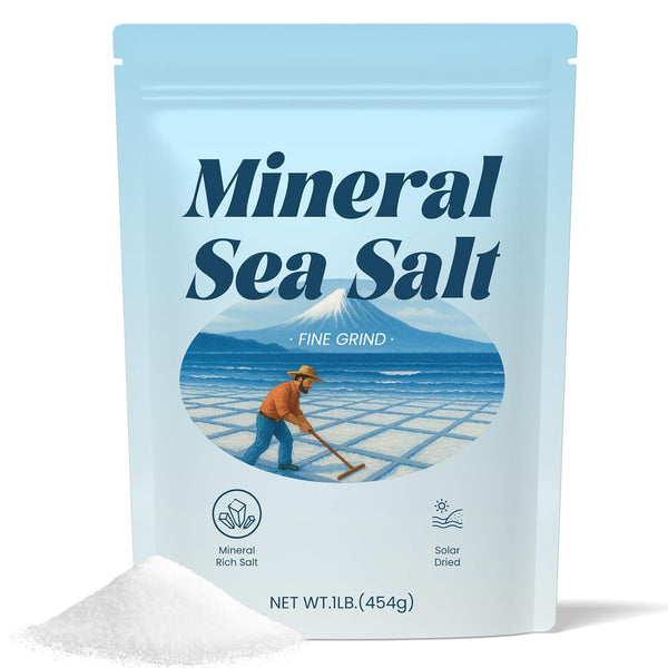 Vrixlanua Mineral Sea Salt 100% Natural, Unrefined, Non-GMO, No Additives Mineral-Rich (Calcium, Magnesium,