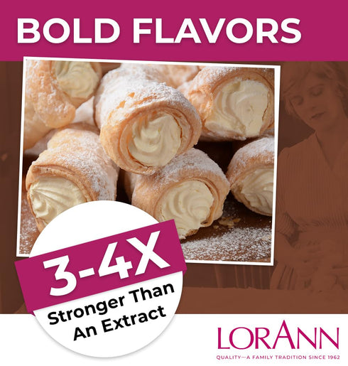 LorAnn Oils Super Strength Flavoring, Vanilla, 1 fl oz - Bold, Natural Flavors for Candy Making
