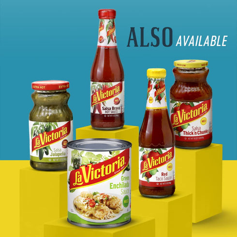 12 (Pack 6) La Victoria Red Taco Sauce Mild, Ounce