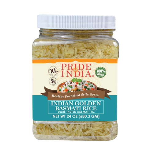 Pride of India Golden Sella Basmati Rice 1.5 lb | Extra Long