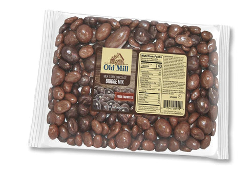 Generic 16 oz's Chocolate Bridge Mix Candy, Assorted Milk & Dark Chocolate Covered Nuts & Fruit, Old Mill