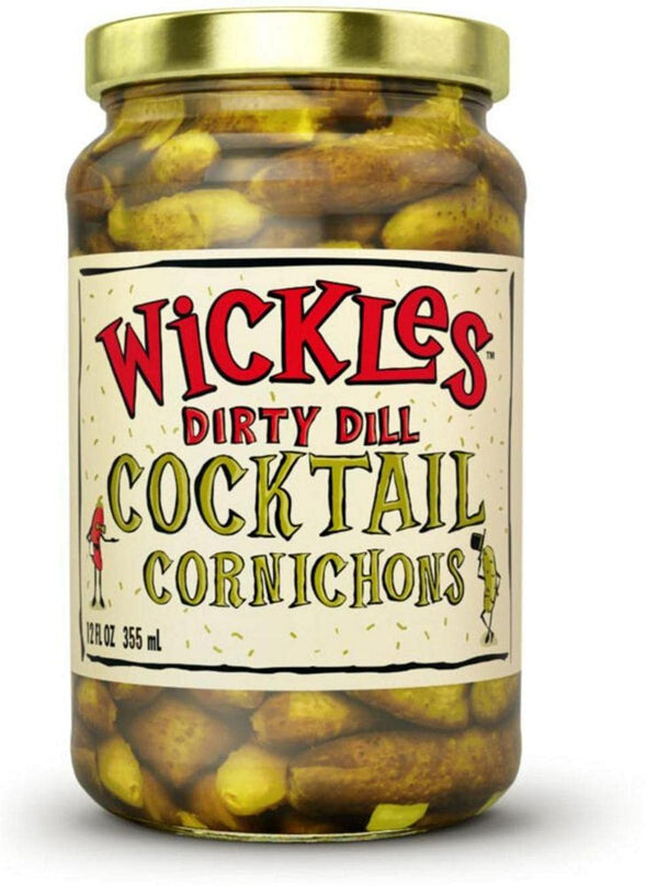 Wickles Dirty Dill Cocktail Cornichons (12 OZ, Pack of 1)