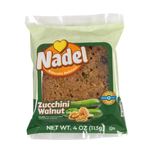 Naturally Delicious Nadel - ZUCCHINI CAKE (16 Pack) Sweet Breads & Cakes Slices, Back
