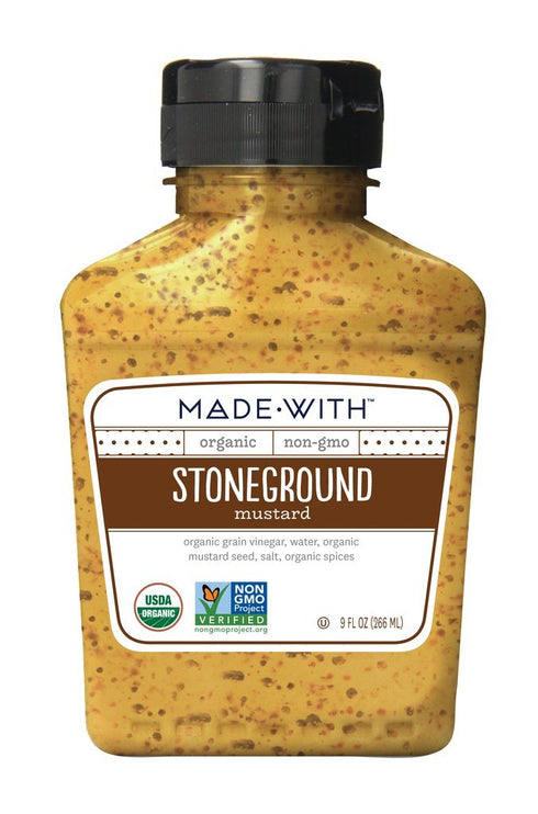 MadeWith Made With Organic Mustard Stoneground, 9 Ounce