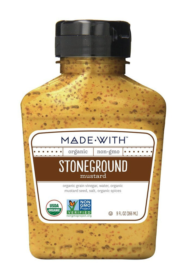 MadeWith Made With Organic Mustard Stoneground, 9 Ounce