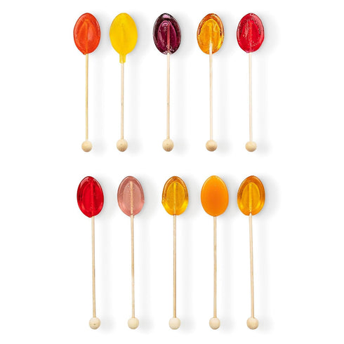 TULLIPAK HONEY Candy Spoons Edible Stirring Spoons for Hot Beverages & Desserts |