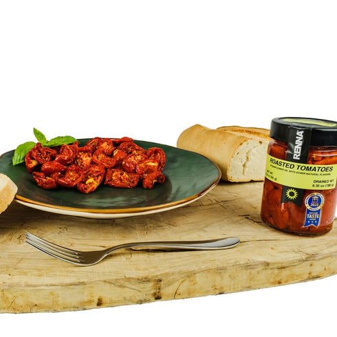 10.58 oz, Renna, Fire Roasted Grilled Tomatoes In preserved in oil, Product of Italy, Semi Dried, Pomodori, Experience