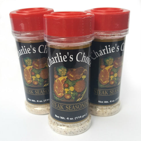 Charlie’s Choice Special Steak Seasoning, 3 Pack, 12 oz - Best for All Meats Including Beef, Pork, Chicken