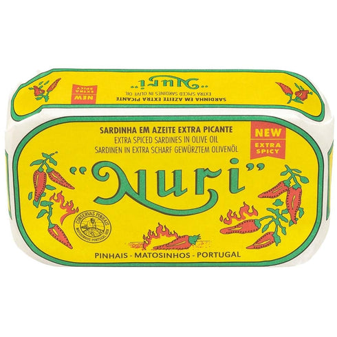 Nuri Portuguese Sardines in Extra Spiced Olive Oil - 4 Pack - (4.4