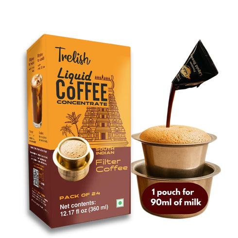 Trelish Coffee Concentrate - South Indian FIlter | 24 servings - 12.17