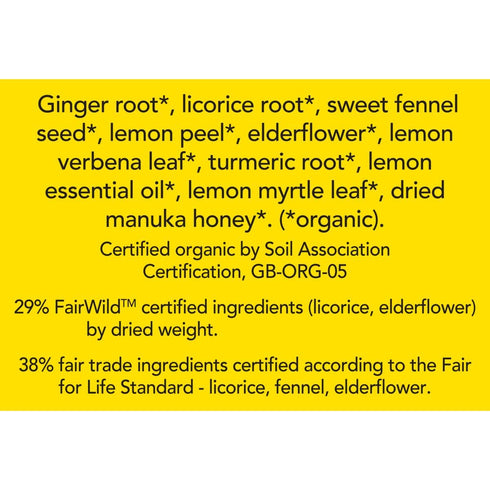 Pukka Herbs Organic Lemon, Ginger & Manuka Honey Tea, Immune Boosting Infusion, 80 Total Tea Bags (20ct - Pack of 4)