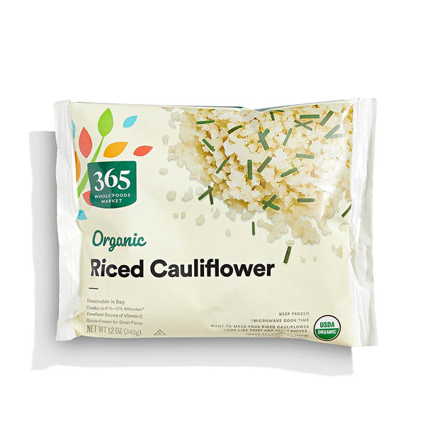 365 by Whole Foods Market , Organic Riced Cauliflower, 12 oz, (Frozen)