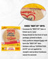 3-Pack, 7g (6 Pack, 18 Joseph's Pita Bread Value Flax Oat Bran and Whole Wheat, Net Carbs per Serving, Fresh Baked per