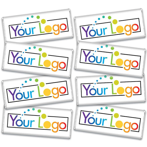 12 Pack Personalized Belgian Milk Chocolate Business Promotional Add Your Logo Candy Bar Favors For Corporate Gifting