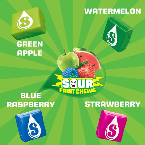 15.6 Oz STARBURST Sour Chewy Candy Individually Wrapped Fruit Chew, Sharing Size, Resealable Bag