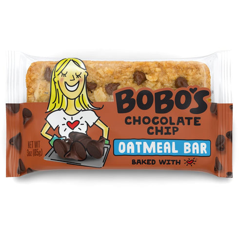 Bobo's Chocolate Chip Oat Bars, Gluten Free, Non-GMO, Whole Grain Oats, Pack