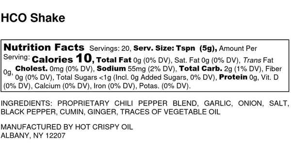 HCO Shake by Hot Crispy Oil | Say Good-Bye to Boring Red Pepper Flakes! An All-Purpose Seasoning Blend of Crisp Garlic