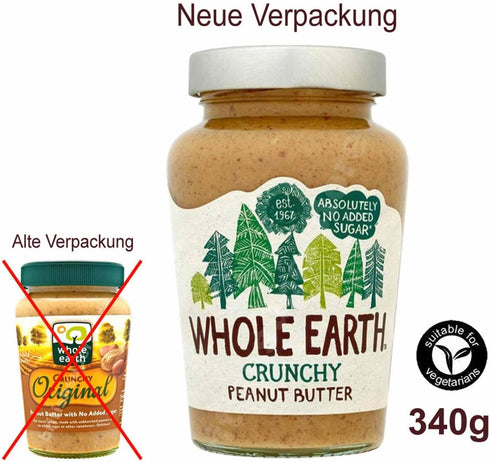 Whole Earth Crunchy Peanut Butter by