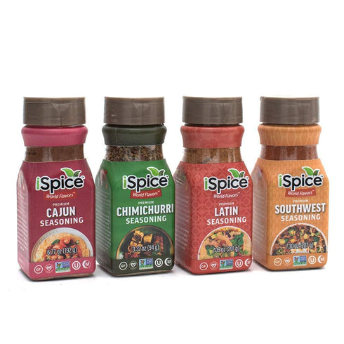 Sets (Pack 4: iSpice Spices and Seasoning - Southern Excitement Spices, World Flavors Premium Seasoning Cooking Gifts