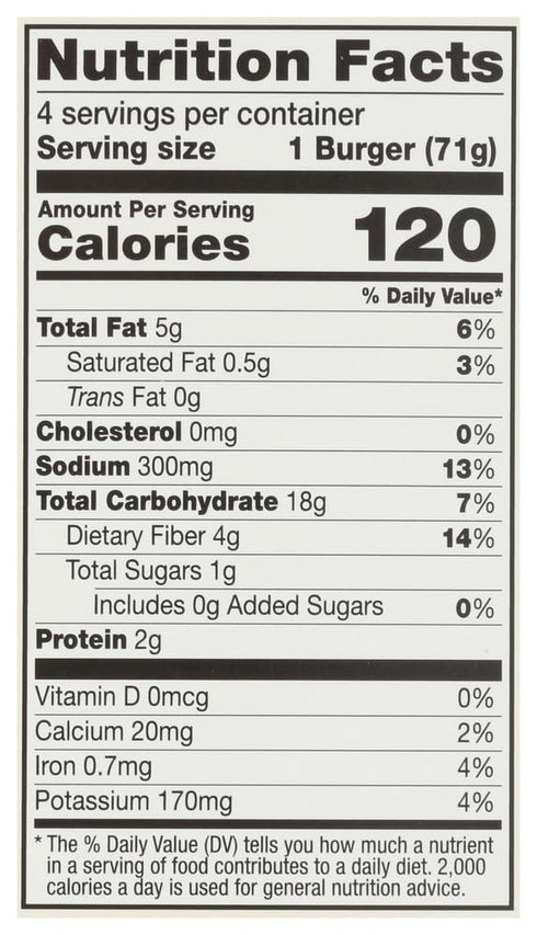 2.5 4 Count Dr. Praeger's, Mushroom Risotto Veggie Burgers, Ounce