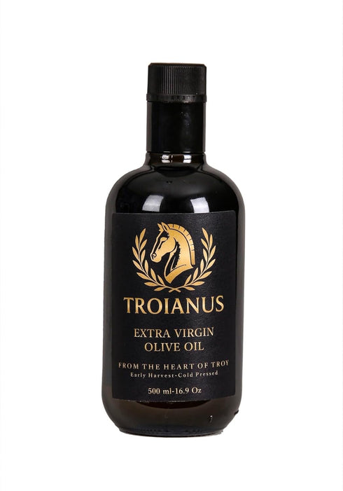 TROIANUS Extra Virgin Olive Oil with Polyphenol Rich from Troy, Single Origin, Cold