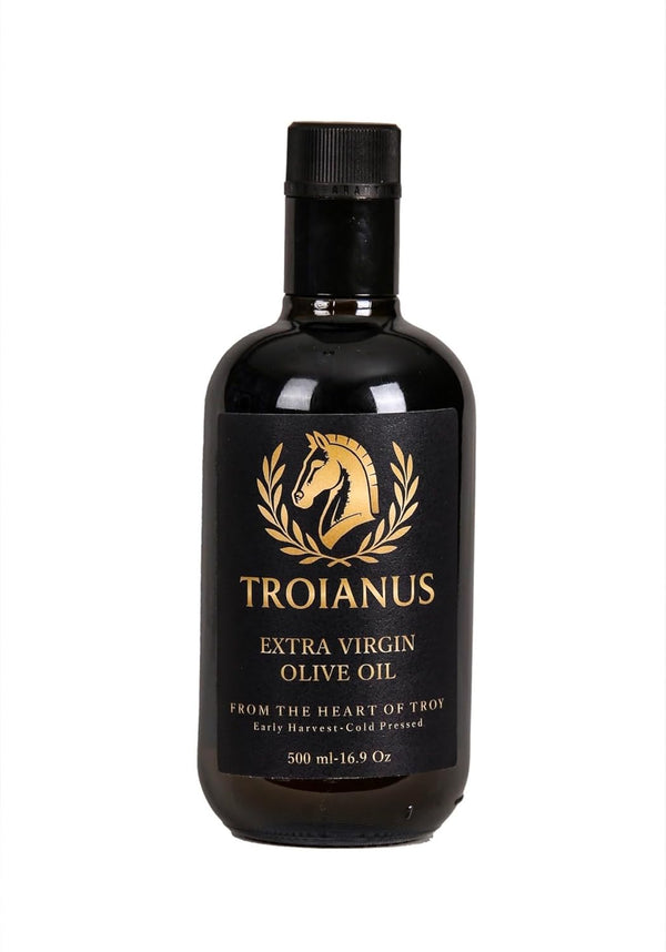 TROIANUS Extra Virgin Olive Oil with Polyphenol Rich from Troy, Single Origin, Cold