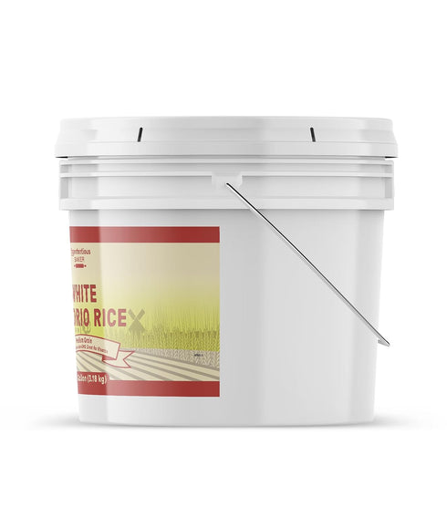 1 Unpretentious White Arborio Rice, Gallon, Italian Risotto, Rice Pudding, Creamy Rice, Bulk Size Container