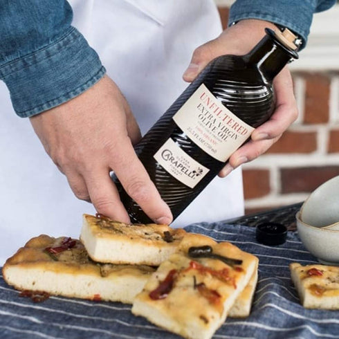 33.8 (1 Carapelli - Unfiltered Organic Extra Virgin Olive Oil: First Cold-Pressed EVOO Fluid Ounces Liter)